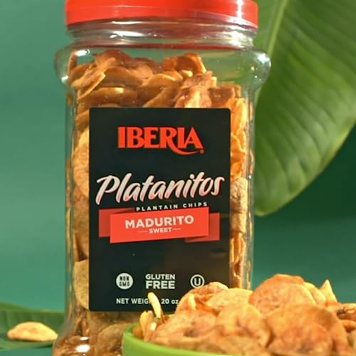 Iberia Maduritos Naturally Sweet Plantain Chips, 20 Ounce (Pack of 2)