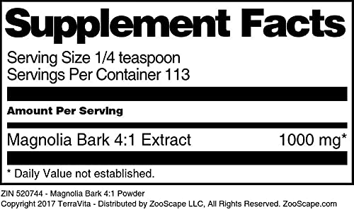 Magnolia Bark 4:1 Powder (4 oz, ZIN: 520744)