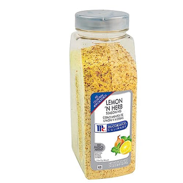 McCormick Culinary Lemon N Herb Seasoning, 24 oz, Yellow Color, Model 052100323350