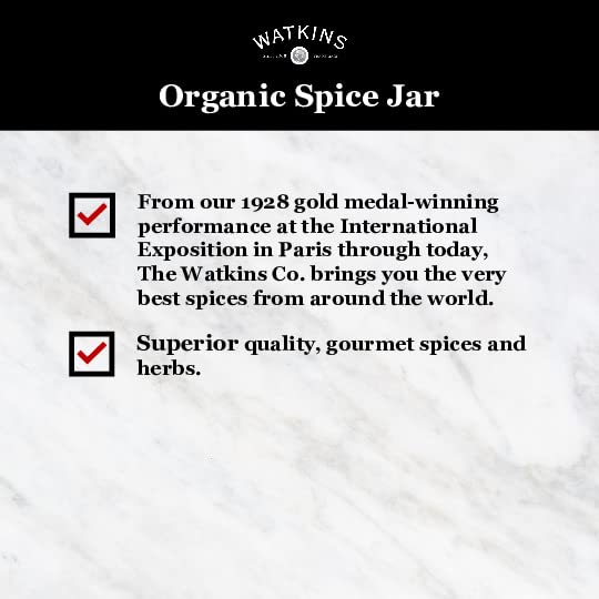 Watkins Gourmet Organic Spice Jar, Paprika, 2.9 Ounce Jar, 3 Count
