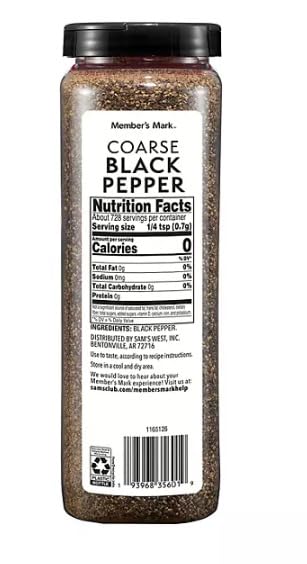 Members Mark Restaurant Black Pepper (18 oz.)