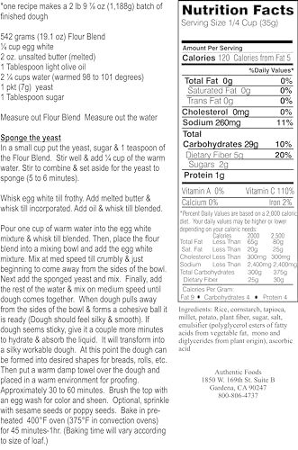 Steve'S Gf Bread Flour Blend By Authentic Foods