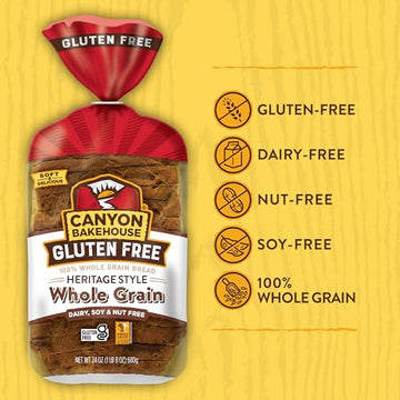 Canyon Bakehouse Heritage Whole Grain Bread, 24 oz (Frozen)