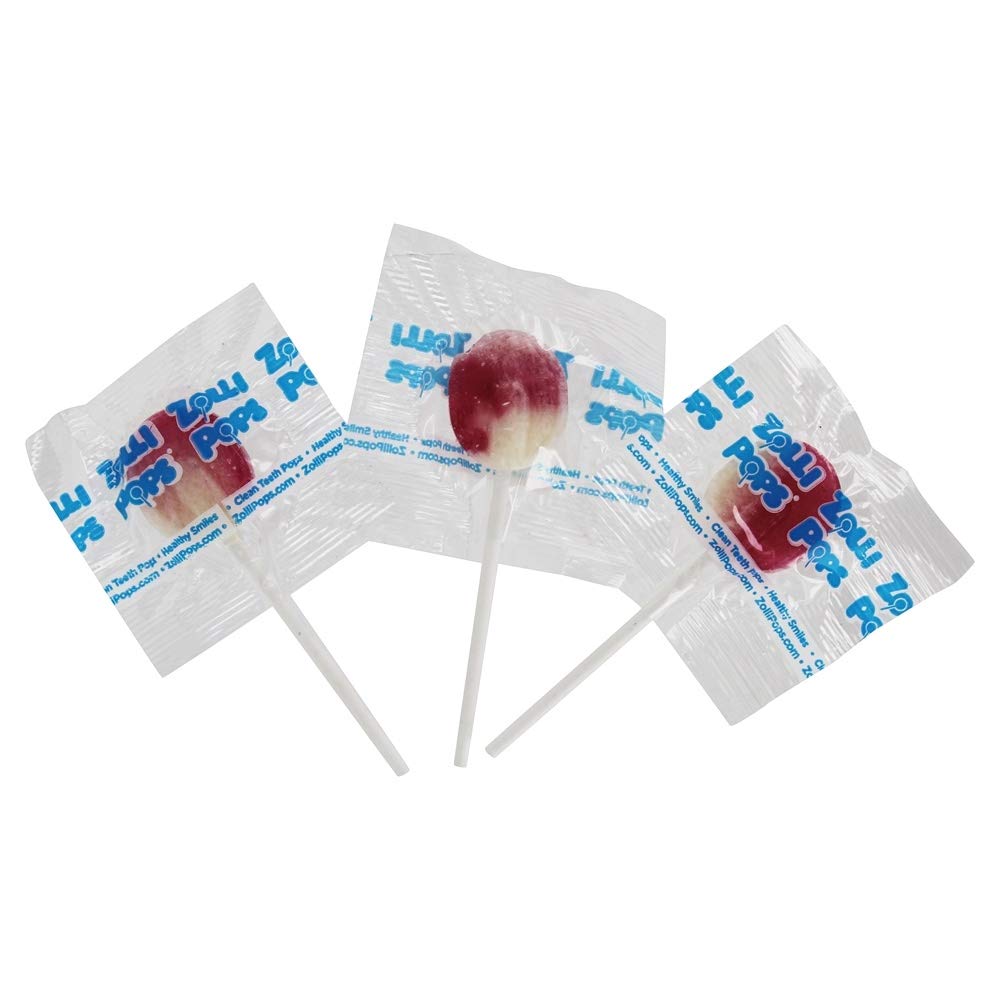 Zollipops - Holiday Strawberry Pack - Clean Teeth Lollipops, 3.1 Oz