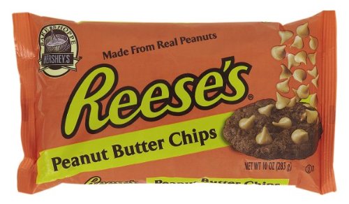 Reeses Baking Chips Peanut Butter Flavored, 10-Ounce Bags (Pack of 6)