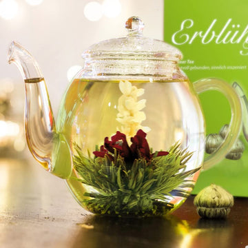 Creano Blooming Tea Flowers Set - 6 Fruity Flavoured Green Tea Roses - Model 049