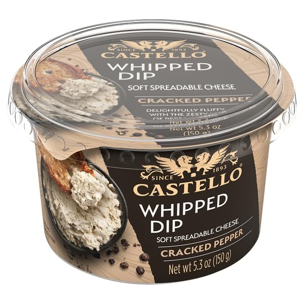 Castello, Dip Whipped Cracked Pepper, 5.3 Ounce