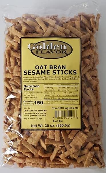 30Oz Bags Of Oat Bran Sesame Sticks (2 Pack)