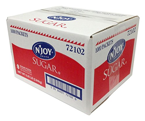 NJoy Sugar Packets, Box of 1000, 0.1 Ounce Each, Model 72400