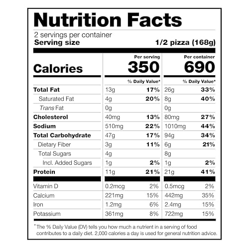 CAULIPOWER Veggie Stone-fired Cauliflower Crust Pizza, 10.9 Oz (Pack of 1)
