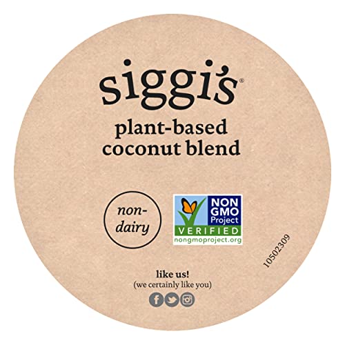 siggis Plant-Based Coconut Blend, Mixed Berry, 5.3 oz. Cup - Single Serving Dairy Free Snack, More Protein Than Sugar
