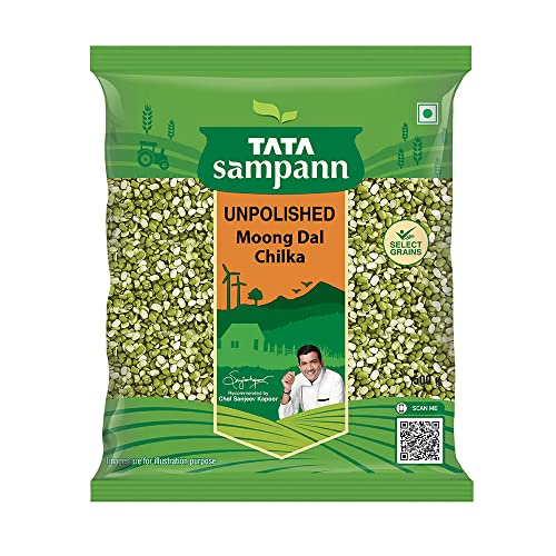 Tata Sampann Unpolished Moong Dal (Chilka) 500G