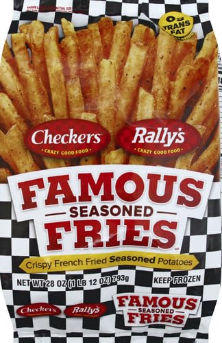 Checkers and Rallys Famous Seasoned Fries, 28 oz (Frozen)