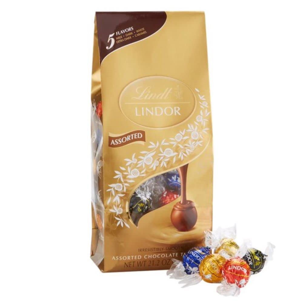 Lindt Assorted Chocolate Truffles 21.2Oz(600G) 50Ct/Bag