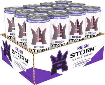 REIGN Storm Energy Drink, Harvest G , 12 Fl Oz, Pack of 12, 12 Servings