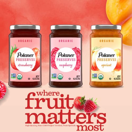 Polaner Organic Preserves, Strawberry, 10.3 Ounce