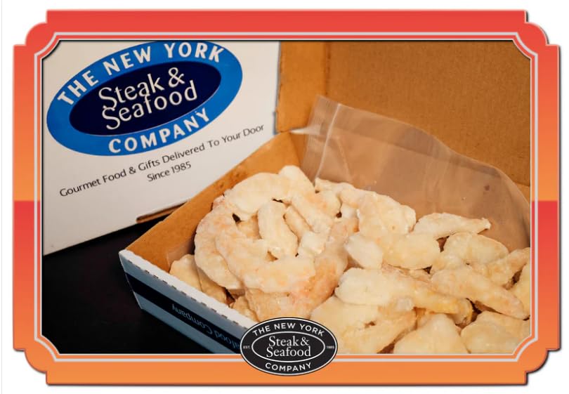 New York Steak & Seafood Wild-Aught Shrimp - Frozen Fresh Wild-Caught Shrimp - Wild Caught Uncooked Shrimp - 32 Oz. King Size (