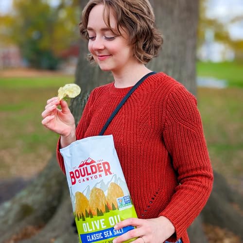 Boulder Canyon Kettle Chips, Classic Sea Salt, 6.5 oz, Plastic, Pack of 1