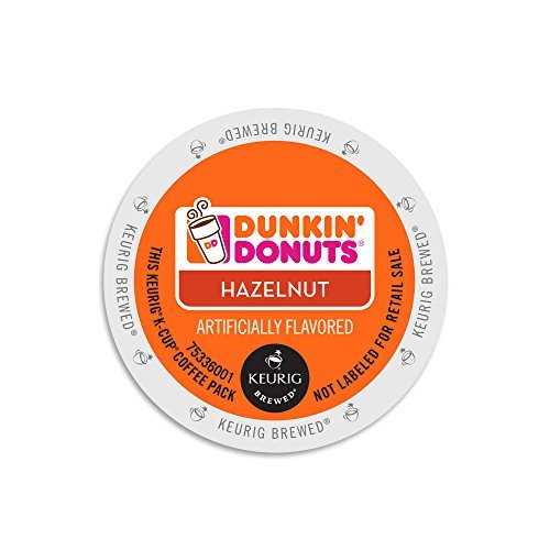 VANREO Dunkin Donuts Hazelnut Flavored Coffee K-Cups, 48 Count, Compatible with Keurig malt-inspired