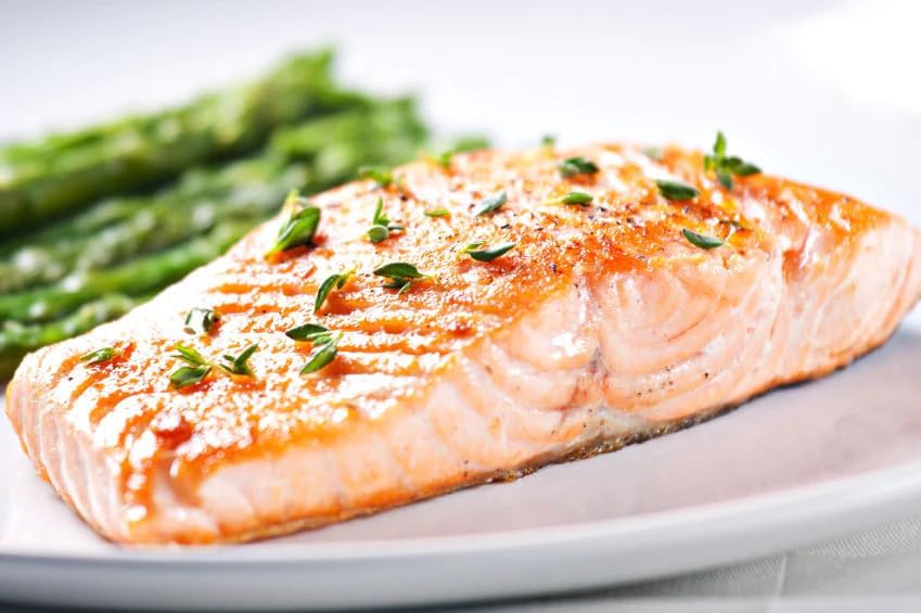 New York Steak & Seafood Set Of Frozen Salmon Filets - Skinless Salmon Fillets Of 8 Oz Each - Omega-Rich Norway Atlantic Salmon