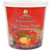 Mae Ploy Vegetarian Red Curry Paste with Authentic Thai Spices Like Shallots, Chili, Lemongrass, Galangal, Kaffir Lime, Garlic,