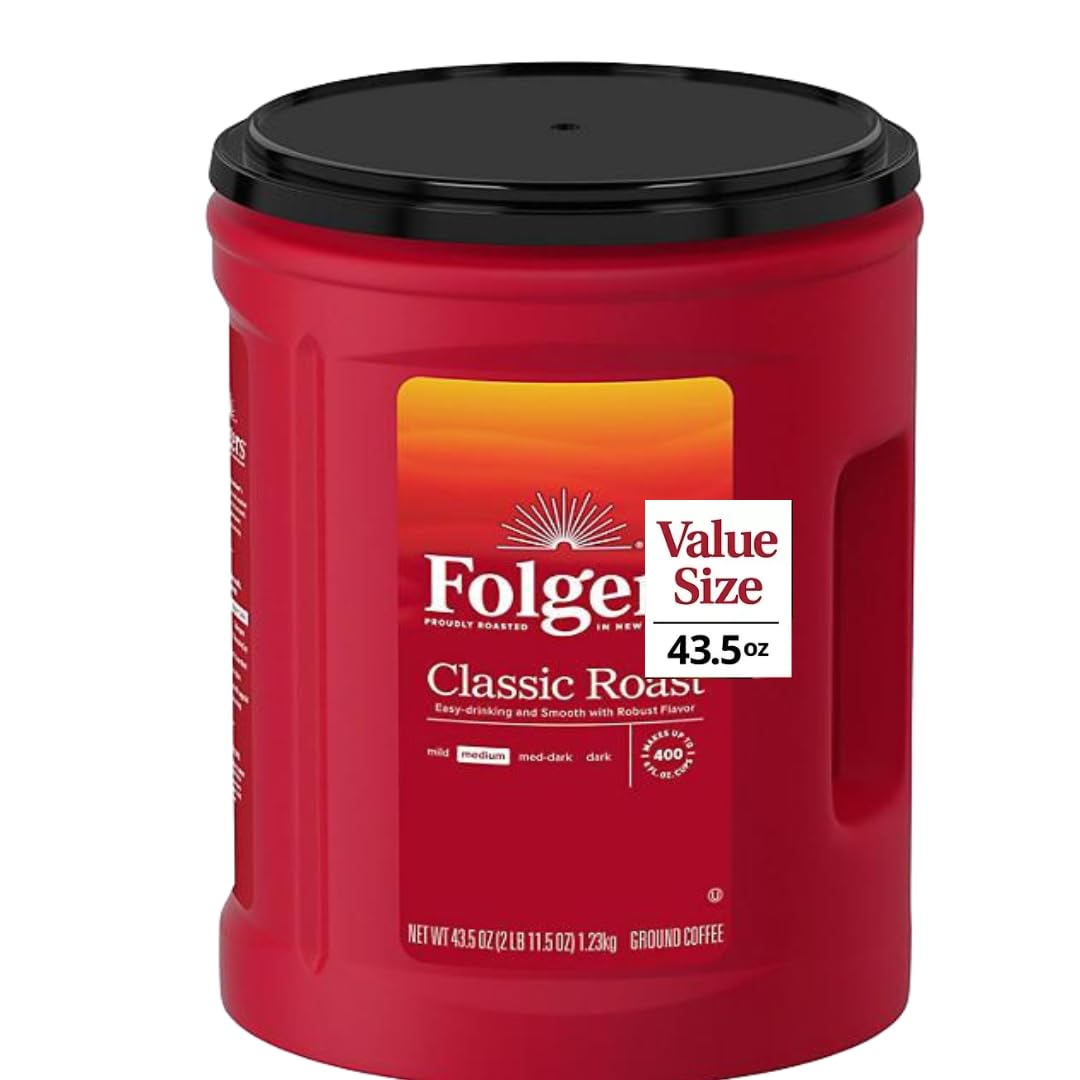 Classic Medium Roast Ground Coffee, 43.5 Ounces (43.5 Ounce(1 Pack), Classic Roast)