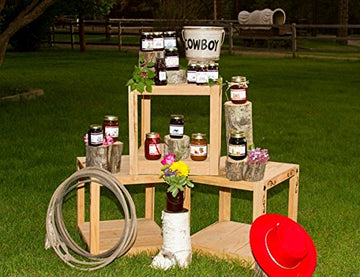 Bounty Foods Huckleberry Jam 9 oz Hand-Picked Wild Fruit Grown in Montana Berries - Breakfast, Desserts, Toppings, Pie Fillings