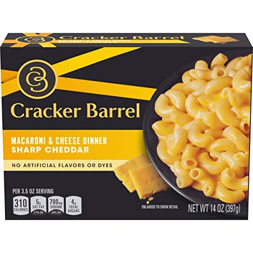 Cracker Barrel Macaroni & Cheese, Sharp Cheddar, 14 oz-SET OF 4