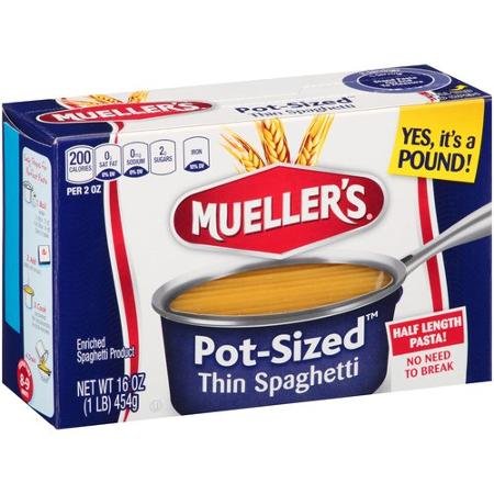 Muellers Pot-Sized Thin Spaghetti Pasta, 16 oz