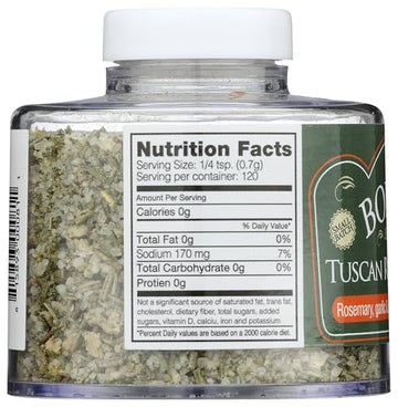 Borsari Tuscan Rosemary Sage Seasoning Salt, 3.2 Oz