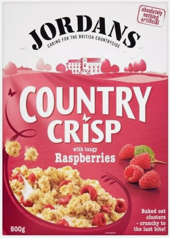 (2 Pack) - Jordans - Country Crisp Raspberry | 500g | 2 Pack Bundle