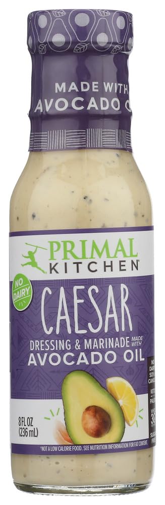 PRIMAL KITCHEN, Dressing, Casear, Df, Pack of 6, Size 8 FZ
