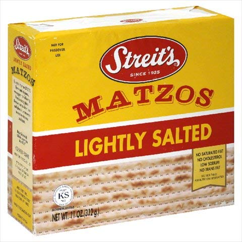 Streits Matzos - Lightly Salted - Case of 12 - 11 oz.
