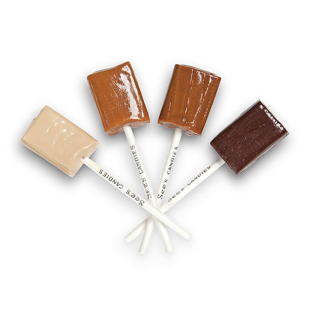 Sees Candies Assorted Lollypops 1lb 5oz - TS0417-A700ML-M1126, Basic Color