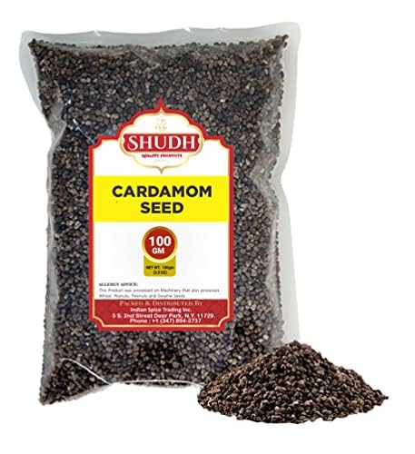 Shudh Cardamom Seeds 100 Gram | All Natural | Vegan | Gluten Friendly | Non-Gmo | Product Of India