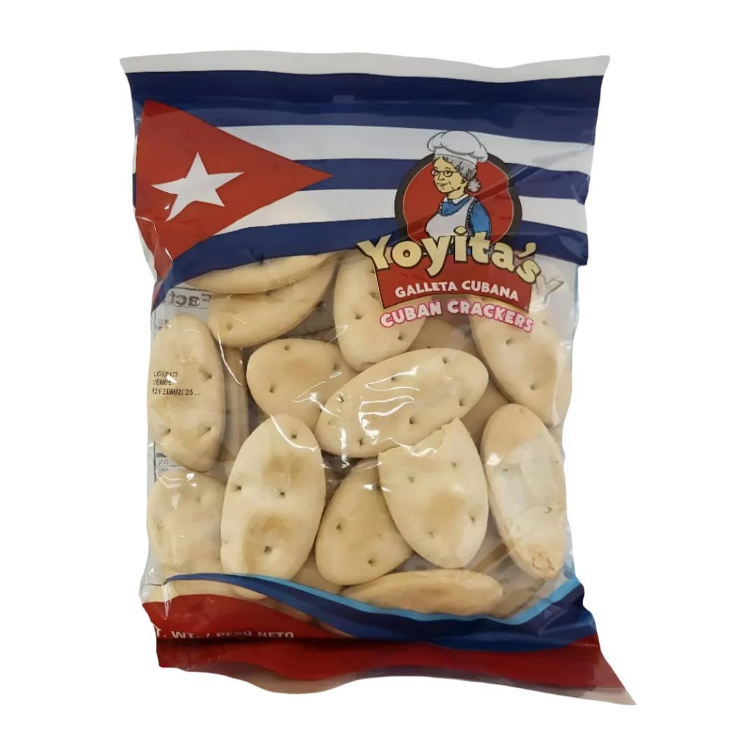 Yoyitas Cuban Crackers, Traditional Soda Crackers, Light and Crispy Texture, 8 oz (227g)