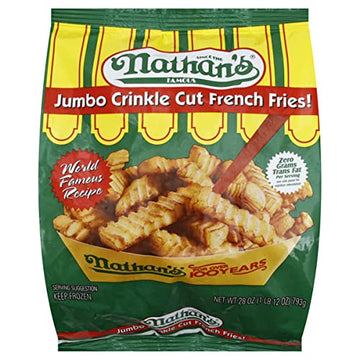 Ready Set Gourmet Nathans Famous Crinkle Cut French Fries - 0g Trans Fat - 6 Pack (28 oz Each)