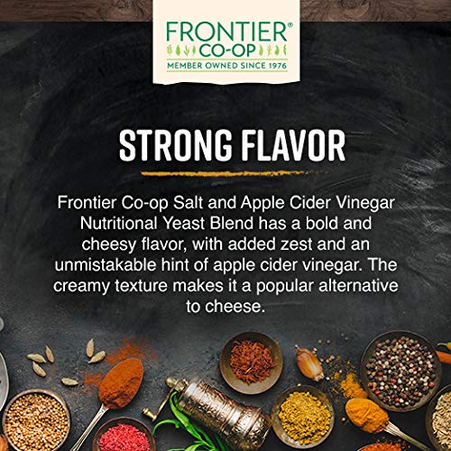 Frontier Co-op Salt and Vinegar Nutritional Yeast Blend 16 Ounce Pack