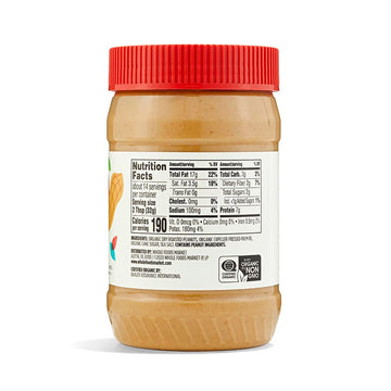 365 by Whole Foods Market Organic Sweetened Smooth Peanut Butter, 16 OZ - Creamy, Delicious, Naturally Sweetened