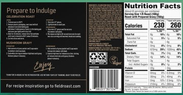Field Roast, Frozen Plant-Based Celebration Roast, Sage & Garlic with Gravy, 2 lb.