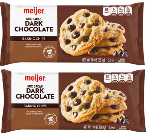 Dark Chocolate Baking Chips (2 bags, 10 oz. each bag)