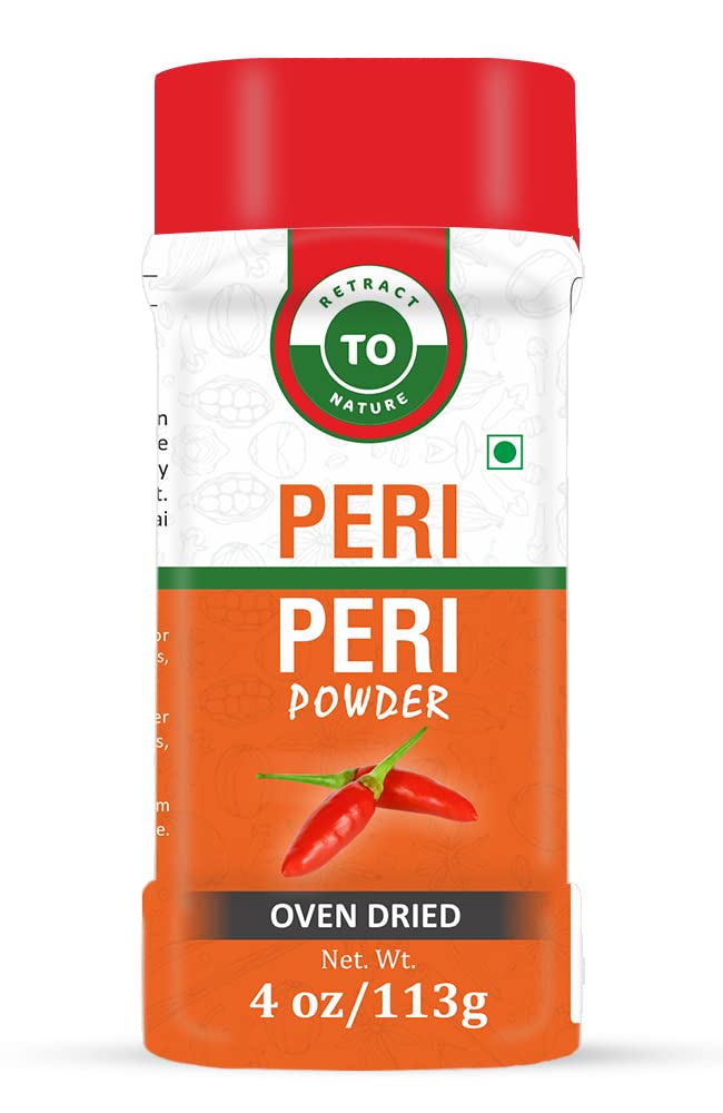 Peri Peri Powder (Birds Eye Chili) - 4 Oz/113 Gm 100% Pure Oven Dried Spicy Chili Powder