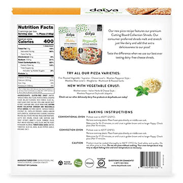 Daiya, Frozen, Dairy Free Cheeze Lovers Gluten Free Vegan Pizza, 15.7 Ounce