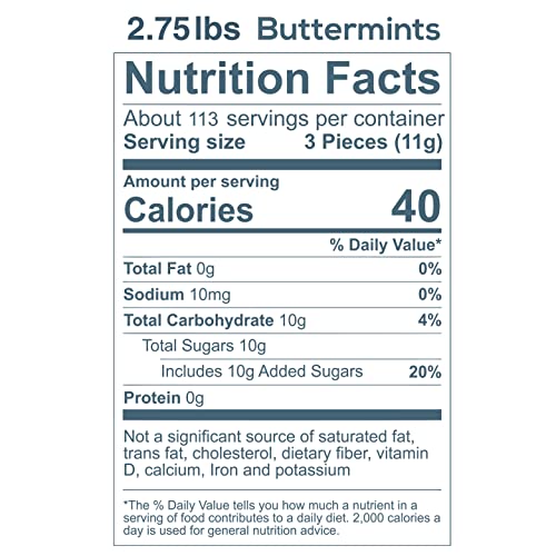 Party Sweets Mint Green Buttermints, 2.75 Pound, Appx. 350 pieces from Hospitality Mints
