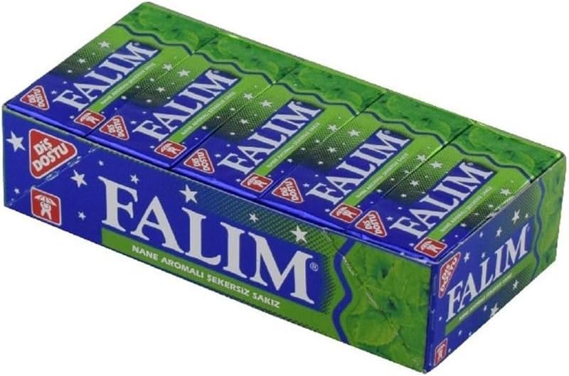 Sugarless Falim Plain Gum - Mint Flavoured (20 Pack (100 Pieces))