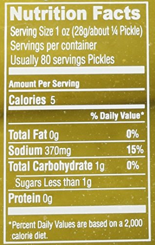 Best Maid Sour Pickles 1 Gal 18-22 Count