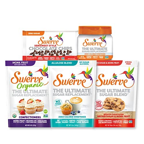 Swerve Organic Monk Fruit Blend Confectioners Sugar Replacement Sweetener, 8 Ounce