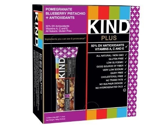 Kind Fruit & Nut Bars Bar Pom Blbry Pstch+Antio 1.4 Oz