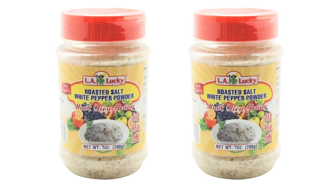 2 Packs - Roasted Salt White Pepper Powder - 7 Oz