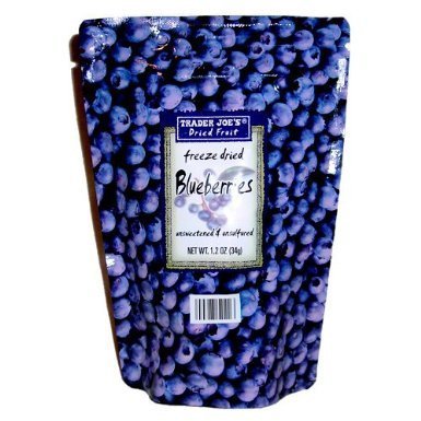 Trader Joes Freeze Dried Blueberries Unsweetened & Unsulfured (5 Pack)